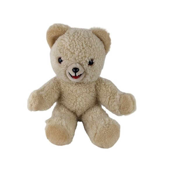 Vintage Snuggle Bear Plush 10" Stuffed Animal 1985 Lever Brothers Korea Trudy - Picture 1 of 7